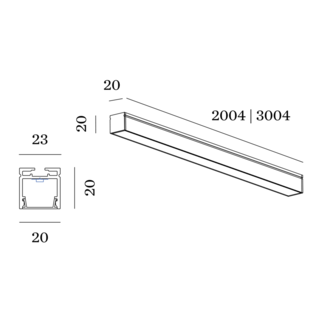 Wever & Ducré Ilane Surface-mounted housing 3.0 3m