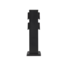 ONTARIO | Outdoor socket column | IP44 | Black | 40cm