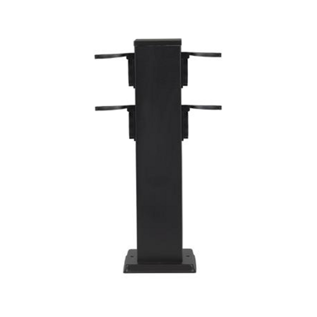 ONTARIO | Outdoor socket column | IP44 | Black | 40cm