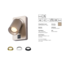 MEGANO-S USB - Wandlamp GU10 - Champagne