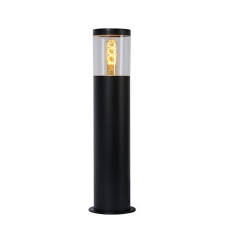 Lucide FEDOR - Outdoor pedestal lamp - E27 - IP44 - Black - OUTLET