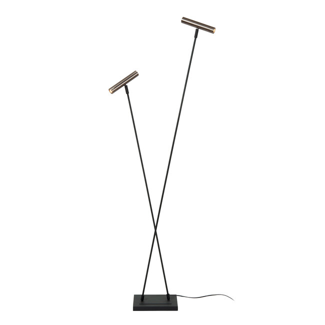 DUARTE - Floor lamp - 2xG9 - Grey iron | Vibes - 03751/02/15