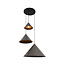 Lucide SPITZE - Pendant light - Ø 68 cm - 3xE27 - Grey | Vibes