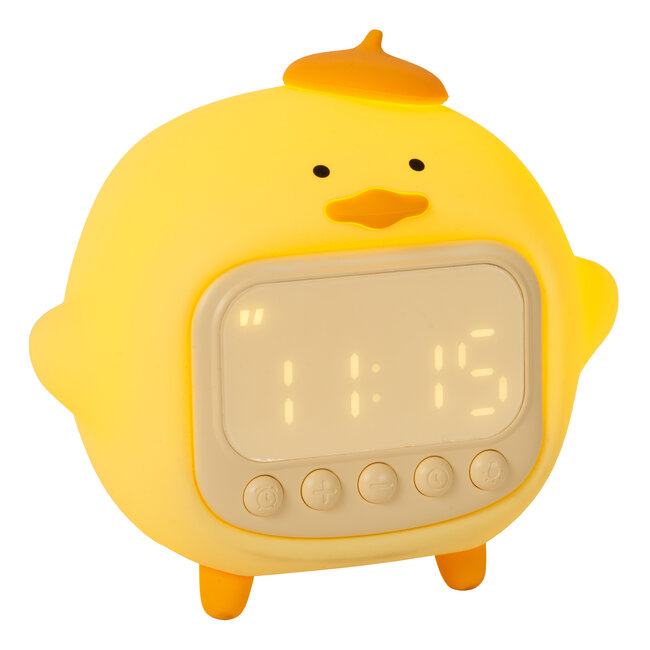 PINCHA DUCK - Lampe de table rechargeable pour chambre d'enfant - Fonctionne sur piles - LED à 3 niveaux d'intensité - 1 x 1,5 W 2100 K - Fonction musique - Jaune | Essential - 54500/01/34