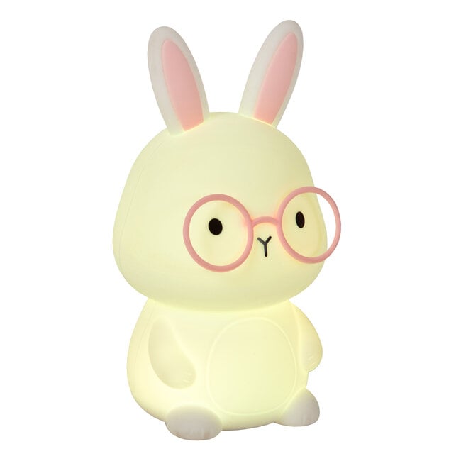 PINCHA RABBIT - Rechargeable Table lamp Children - Battery pack- LED 3 StepDim - Rgb - White | Essential - 54500/01/66