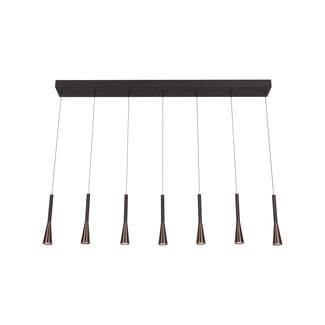 Lucide Premium Premium JOAKIM - Pendant light - LED Dim. - CCT - 7x6,2W 2700K/4000K - Coffee