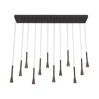 Lucide Premium Premium JOAKIM - Pendant light - LED Dim. - CCT - 12x7W 2700K/4000K - Coffee