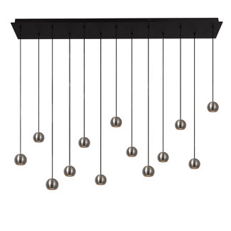 Lucide Premium Premium MONTANA - Pendant lamp - LED Dimmable - CCT - 13x5.7W 2700K/4000K - Grey iron