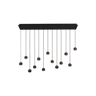 Lucide Premium Premium MONTANA - Pendant Lamp - LED Dimmable - CCT - 13x5.7W 2700K/4000K - Coffee