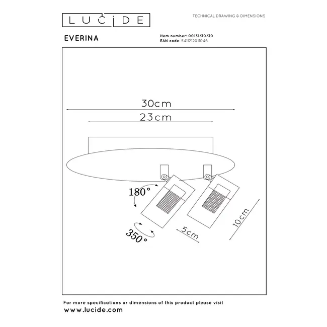 EVERINA - Flush ceiling light - Ø 30 cm - LED Dim. - CCT - 2200K/6500K - Black | Essential - 00131/30/30