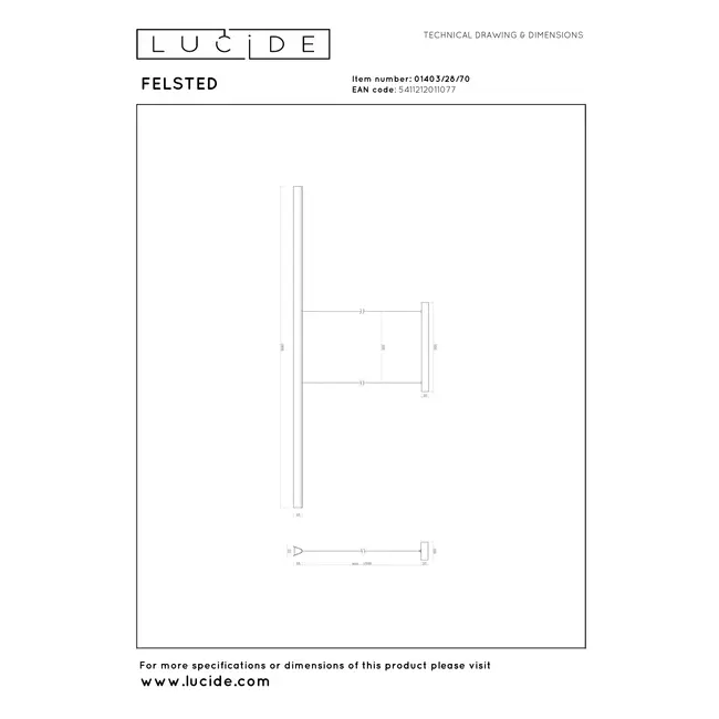 FELSTED - Hanglamp - LED Dimb. - CCT - 1x28W 2200K/4000K - Zwart | Vibes - 01403/28/70