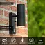 ARNE-LED IR - Wandspot / Wandlamp Binnen/Buiten - Ø 6,3 cm - LED - GU10 - 2x5W 2700K - IP44 - Beweging & dag/nacht sensor - Zwart - 14866/10/30