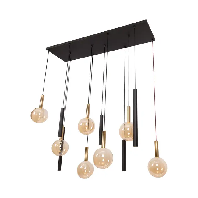 JOSIANE - Pendant light - 7xG9 - Black | Vibes - 21441/12/62