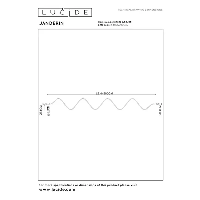 JANDERIN - Wandlamp - LED Dimb. - CCT - 1x48W 2200K/3300K - Handbewegingssensor - Champagne kleur | Vibes - 24205/54/05