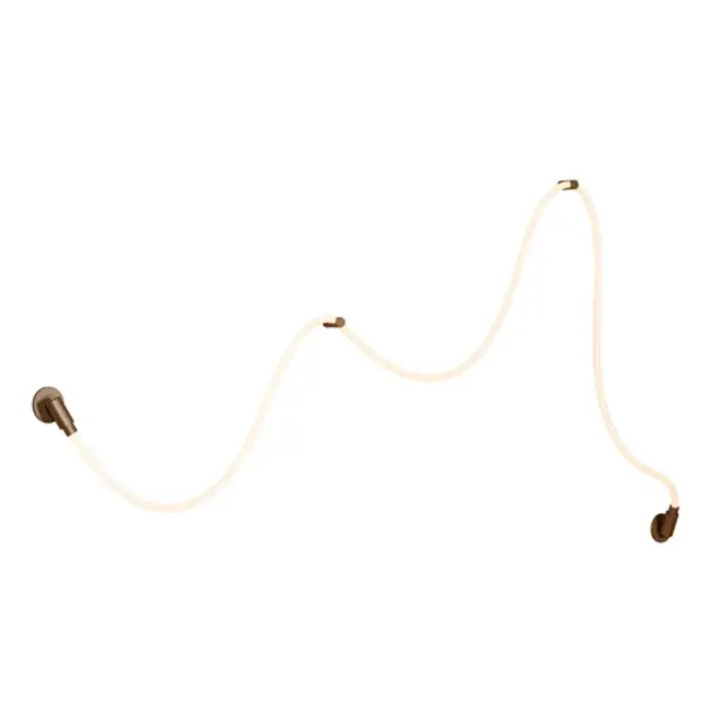 JANDERIN - Applique murale - LED Dim. - CCT - 1x48W 2200K/3300K - Détecteur à balayage manuel - Champagne Couleur | Vibes - 24205/54/05