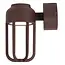 WELLS - Wall light Indoor/Outdoor - Ø 10 cm - LED - 1x8W 2700K - IP54 - Rust Brown | Essential - 33808/08/97