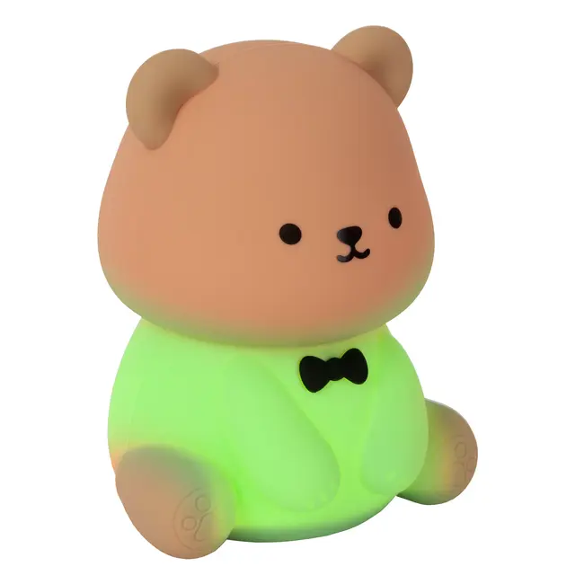 PINCHA BEAR - Rechargeable Table lamp Children - Battery pack- LED 3 StepDim - 1x0,5W 2100K - Rgb - Brown | Essential - 54500/01/43