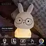 PINCHA RABBIT - Rechargeable Table lamp Children - Battery pack- LED 3 StepDim - Rgb - White | Essential - 54500/01/66