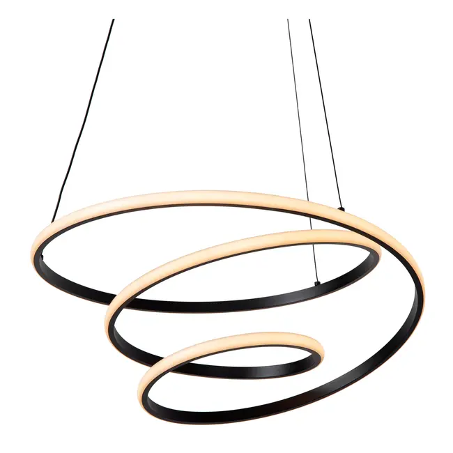 ESPIRAL - Pendant light - LED Dim. - CCT - 1x40W 2700K/4000K - Black | Essential - 78403/40/30