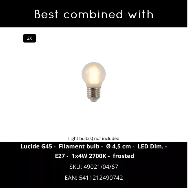 FRESH - Flush ceiling light Bathroom - Ø 35 cm - 2xE27 - IP44 - White - 79158/02/31