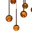 Premium CALINA - Pendant Lamp - LED Dimmable - CCT - 12x7W 2200K/3300K - Coffee - 24406/86/96