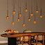 Premium CALINA - Pendant Lamp - LED Dimmable - CCT - 12x7W 2200K/3300K - Coffee - 24406/86/96