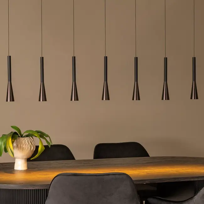 Premium JOAKIM - Suspension - LED Dim. - CCT - 7x6,2W 2700K/4000K - Café - 24407/43/96