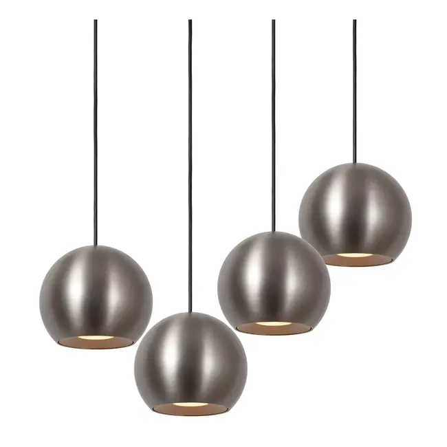 Premium MONTANA - Hanglamp - LED Dimb. - CCT - 16x5,7W 2700K/4000K - Grijs ijzer - 68400/92/15