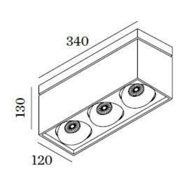 Spot de plafond design Sirro 3.0 PAR16