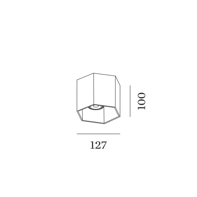 Design ceiling spotlight Hexo 1.0 PAR16