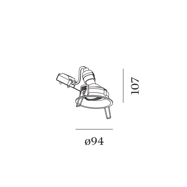 Recessed spotlight DEEP ADJUST 1.0 PAR16