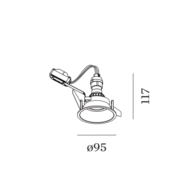 Spot encastré DEEP IP44 1.0 PAR16 à ressorts à lames