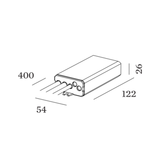 Wever & Ducré Alimentation LED 500 mA - 24 W - IP68