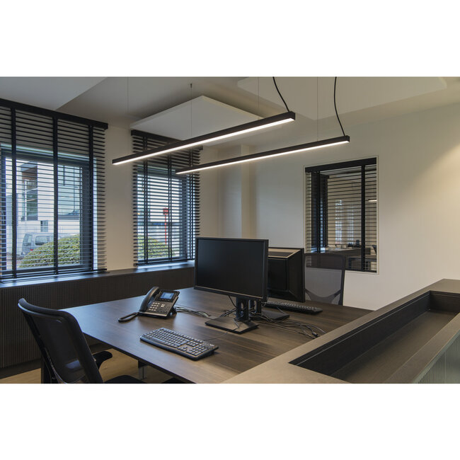 Pendant lamp 2m LED Glenos black 1001406