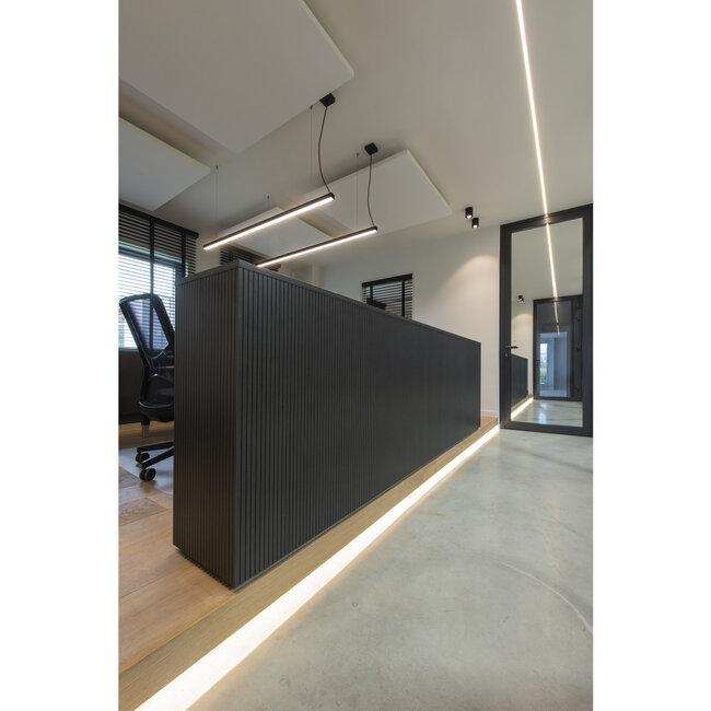 Pendant lamp 2m LED Glenos black 1001406