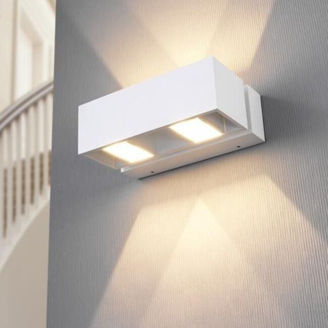modern white LED wall luminaire IP54 BFELDII