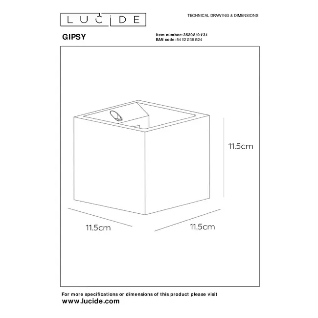 GIPSY - Wall lamp - 1xG9 - White - 35208/01/31