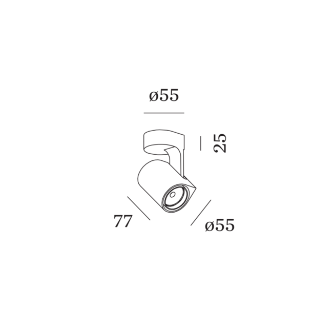 SQUBE on base 1.0 LED - White - 2700K