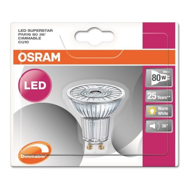 Projecteur LED Superstar 8,3-80 W GU10 à intensité variable - PRISE