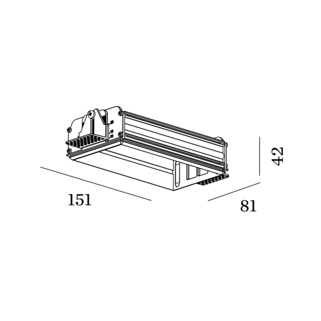 Recessed spotlight Strange 2.0 Plaster kit