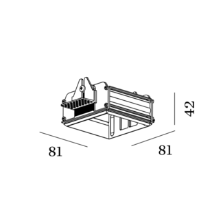 Wever & Ducré Recessed spotlight Strange/sneak 1.0 Plaster kit