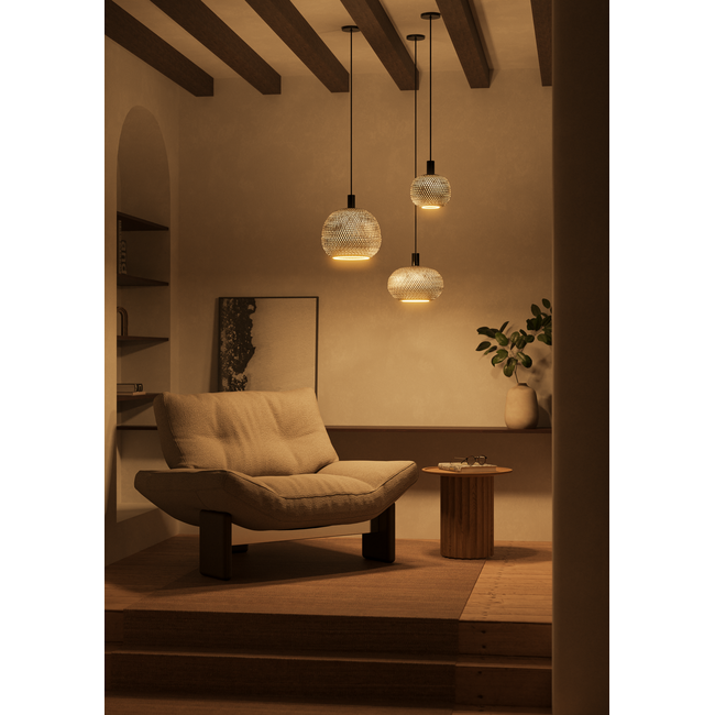 Suspension LED flottante en bambou bronze G300 2200K 6W