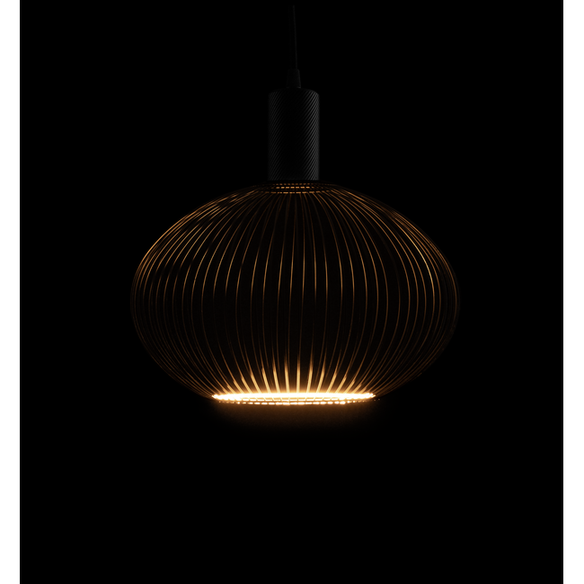 LED FLOATING FILO BLACK OVAL E300 2200K 6W