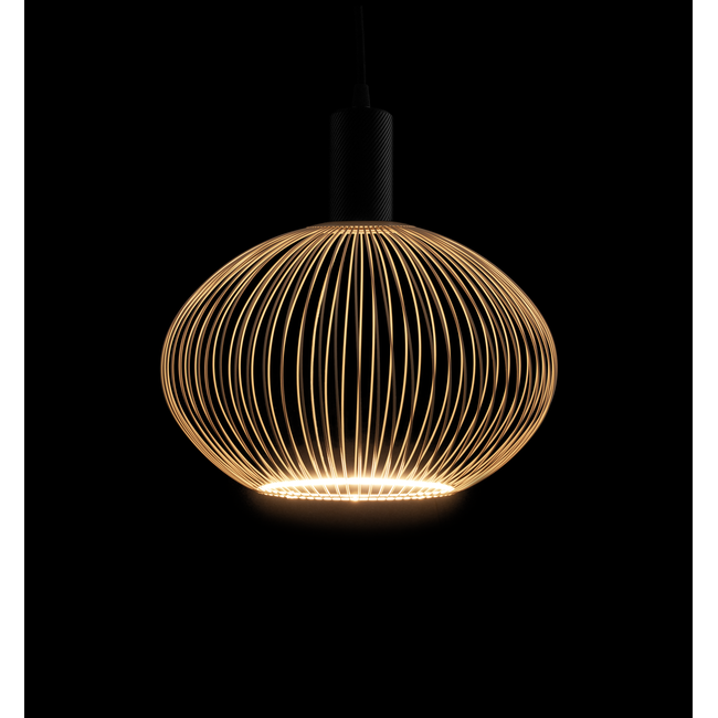 Ampoule LED flottante à filament sable ovale E300 2200K 6W