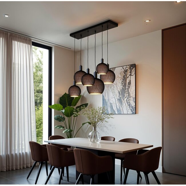 Ampoule LED flottante ovale noire E300 2200K 6W