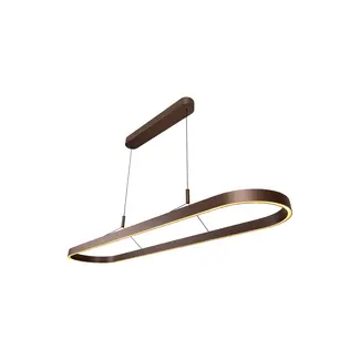 Lucide LIANE - Suspension - LED à intensité variable - Température de couleur - 2 x 40 W 2700 K/4000 K - Brun rouille | Vibes