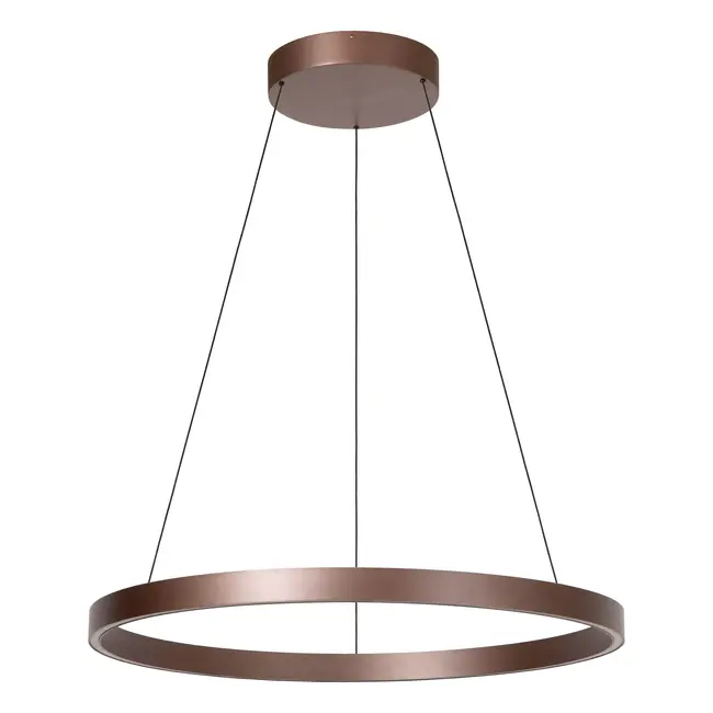 LIANE - Pendant lamp - Ø 80 cm - LED Dimmable - CCT - 2x36W 2700K/4000K - Rust brown | Vibes - 46404/80/97