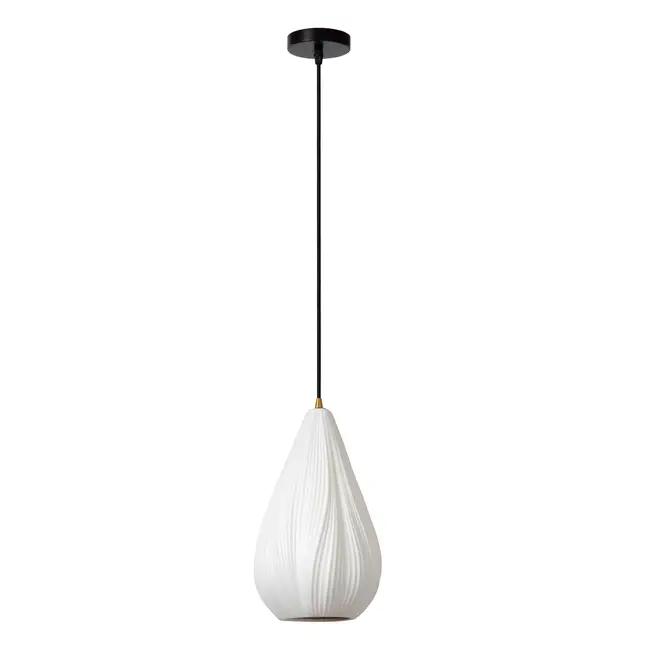 CINZIA - Pendant lamp - Ø 18.3 cm - 1xE27 - White - 13452/01/31