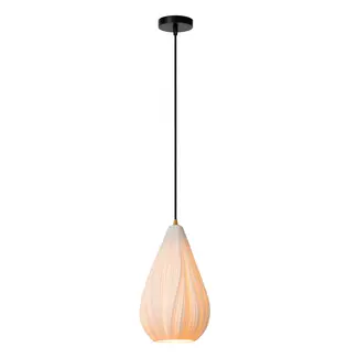Lucide CINZIA - Pendant lamp - Ø 18.3 cm - 1xE27 - White