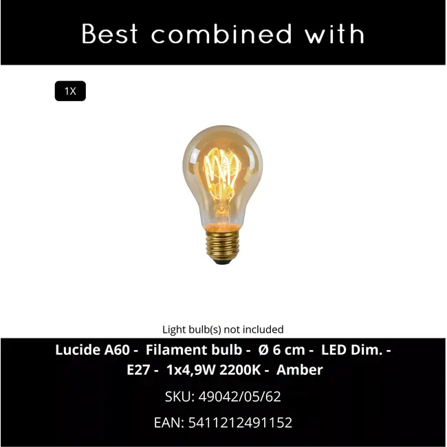 BINA - Hanglamp - Ø 25 cm - 1xE27 - Wit - 13451/25/31